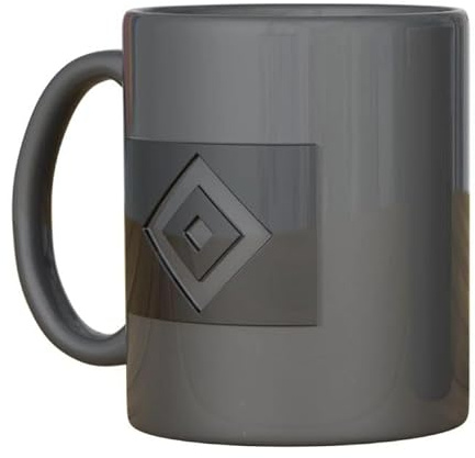 Hamburger SV HSV Tasse Becher Kaffeetasse ** Relief ** grau