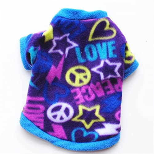 NIAN Warme Fleece-Hundebekleidung für Hunde, niedlich, bedruckt, für Welpen, Hunde, Camouflage, für Halloween