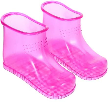 Zerodeko 1paar Portable Fußbad Schuhe Mit Massagefunktion Hochwertige Pvc-boots Für Entspannende Fußbäder Für Sauna Badezimmer Und Outdoor-aktivitäten Robuste Und Langlebige
