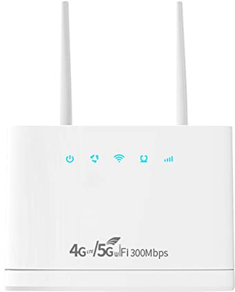 Vrttlkkfe R311Pro 4G/5G WiFi Router 300Mbps Tarjeta SIM Enchufe Europeo