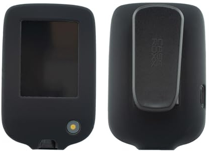 caseroxx Silikon-Hülle kompatibel mit Freestyle Libre 1/2 / 3 / Insulinx / 14 Day aus Silikon, Tasche mit und ohne Gürtelclip in schwarz