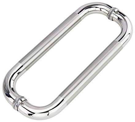 Glas gebürstetes 304-Edelstahl-Rundrohr für Büro, Badezimmer, Dusche, Push-Pull-Länge 300/425 mm (425 × 400 mm)