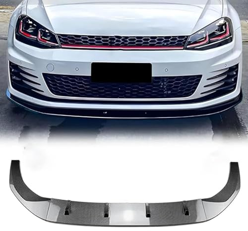 GENMAIBIGAO Auto Frontlippe Frontspoiler für Golf 7 MK7 MK7.5 GTI GTD R Rline 2012-2017,Auto Frontstoßstange Splitter Lip Spoiler Lippensplitter,A/Carbonfiberlook