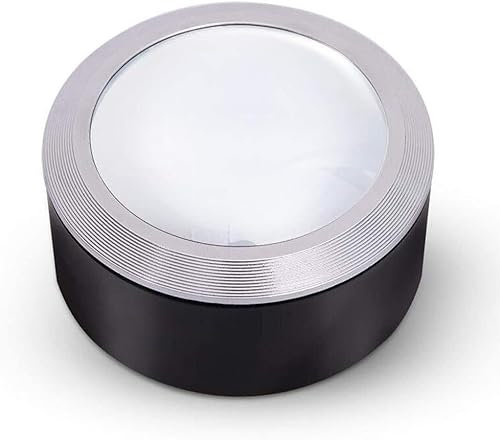 YIHANSS Screen Magnifier Desktop Paperweight high Magnification Magnifier Portable LED lamp Desktop Magnifier Magnifier with LED Light Double The Comfort