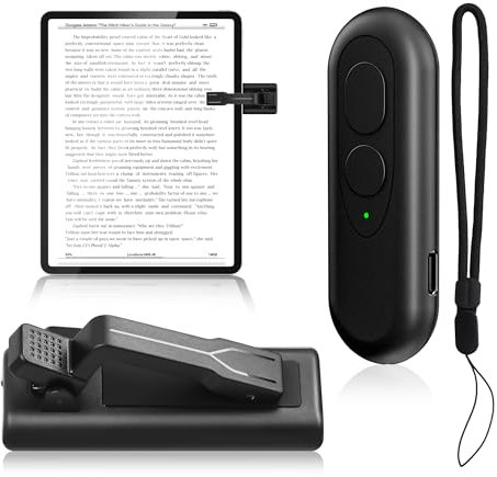 SZILBZ RF Télécommande pour Liseuse Kindle Paperwhite Kobo, Tourne Page Liseuses Accessoires pour Tablettes ipad/iPhone Lire des Romans et Prendre des Photos