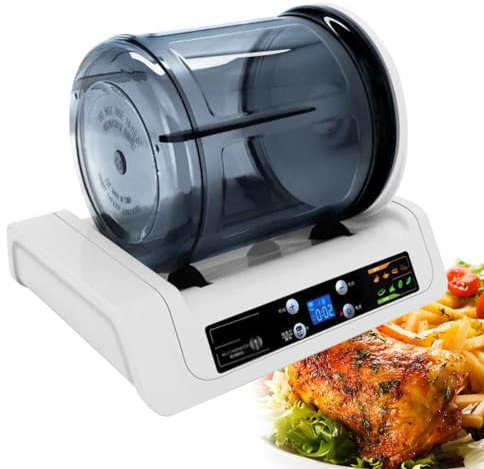 Marinatore elettrico per carne e verdura, 15 minuti, con spegnimento automatico e batticarne, per pollo, hamburger, pancetta
