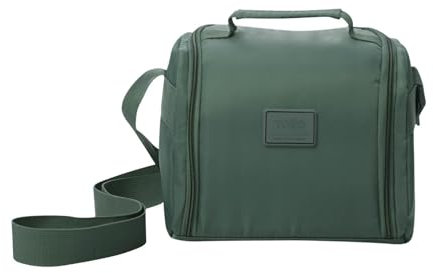 TOTTO - Bolsa Térmica Porta Alimentos 9 L, Modelo Tracer 2, Bolsa Comida Trabajo, Apertura 180º, Asa de Mano, Correa Ajustable, Pasador para Mochila con Ruedas, Fácil de Limpiar, Estampado Silver Pine