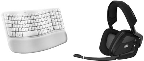 Logitech Wave Keys for & CORSAIR VOID RGB ELITE Wireless Gaming