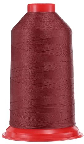 QUARKZMAN 1968 Yardas Hilo de Coser de Nylon Bondado Hilo Rojo Burdeos