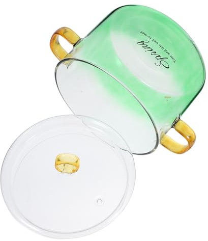 VINTORKY Pentola Di Cottura Trasparente Con Coperchio Adatta Per Stovetop Microonde e Lavastoviglie Perfetta Per Pasta Zuppe e Noodles