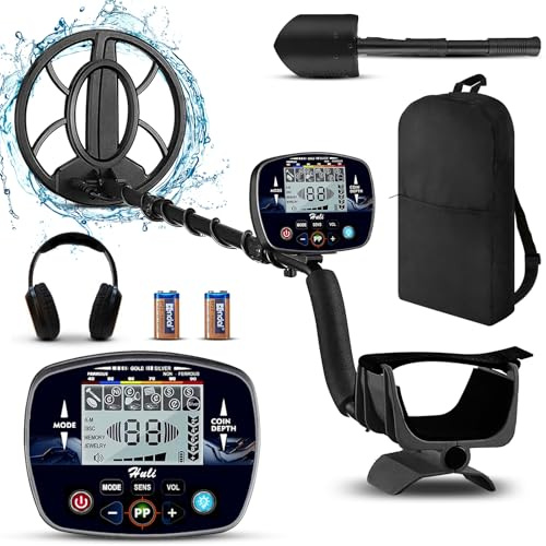 RUVVDR Detecteur de Metaux pour Adultes Débutant et Enfants，Détecteur de Métaux Professionnel,5 Modes, Écran LCD Couleur, Bobine Étanche IP68, Sensibilité & Longeur Réglable