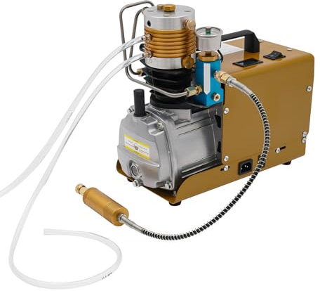 HOARLICN 30mpa kompressor, 100L Luftkompressor 1800W hochdruck Kompressor 220V Elektrische Luftpumpe Aufblasgeschwindigkeit 2800rpm mit 1.5m Netzkabels Anti-Vibrations-Pad für Reifenaufblasen