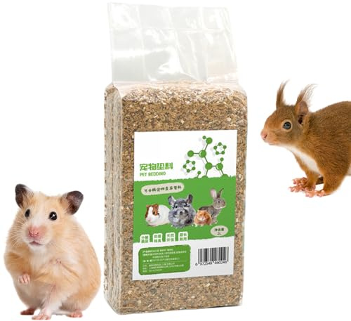 Kleintierstreu, natürliche Geruchskontrolle, Holzspäne, Sand und Substrat für Rennmäuse, Igel, Hühner, Vogelkäfig, für drinnen und draußen, Frettchen