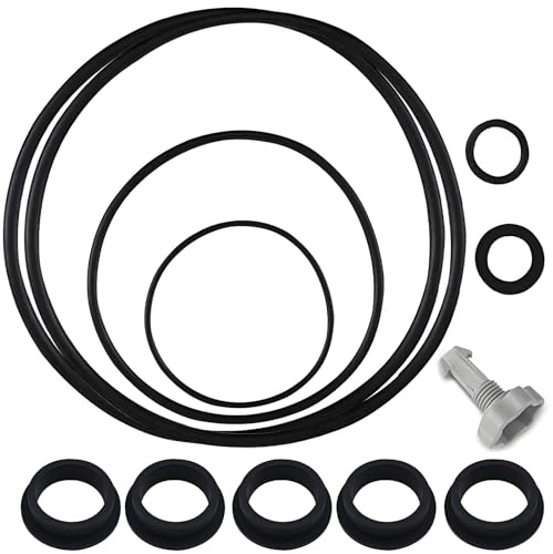 Sandfilter Ersatzteile für Intex Sandfilterpumpe 25013, 12er Pool Zubehör mit 1 Luftablassventil und 11 O-Ring Dichtungen, Sandfilterpumpen Ersatzteile Set, Poolzubehör für Intex Sandfilteranlage