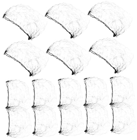 DEARMAMY 20stücke Dehnbares Haarnetz Aus Nylon Unsichtbare Netzabdeckungen Mit Elastischem Rand Für Tänzer Netz-perückennetze Mit Bequemer Passform Für Herstellung Von Haarknoten