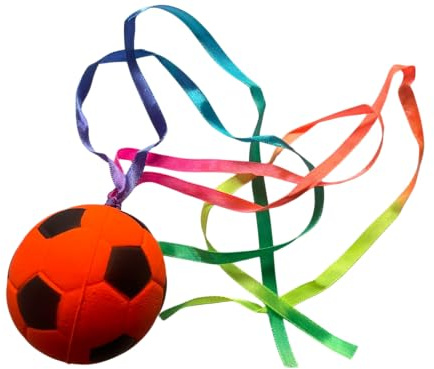 Fotbollsspinnarset, anti-stress-leksak med färgglada band (orange)