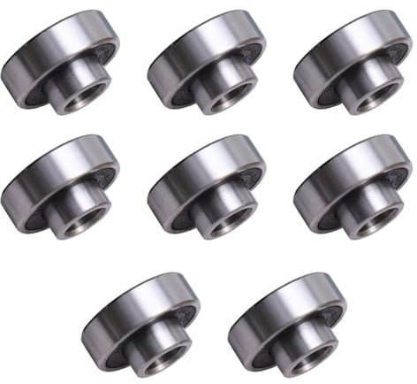CONGARTENO 8 pièces Roulements Skateboard Noirs Résistants Rouille Haute Durabilité Faible Friction pour Longboard Roller et Trottinette