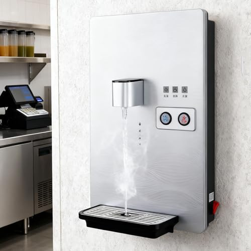 Wall-Mounted Water Boiler with Cold and Hot Temperatures, 3-Second Heat-up, for Office, Living Room, Bedroom, Kitchen
