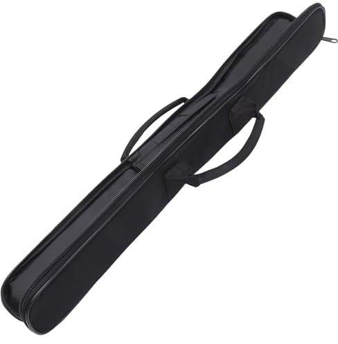 Schwarze Flötentasche aus Oxfordstoff, Leicht, Tragbar | Innenliegendem Netzfach, Schützt die Flöte Beim Transport, Praktisch für Unterwegs und Aufbewahrung Zufällige Farbe