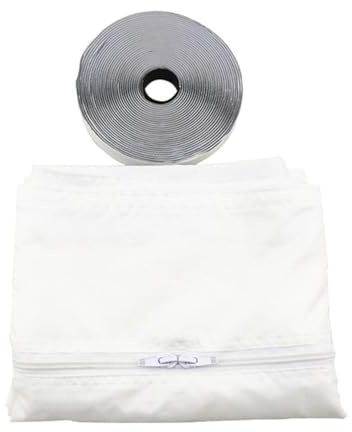 FACAIIO Kit de paños de sellado de ventanas de aire acondicionado portátil, 500 cm, impermeable y lavable, deflector aislante para ventanas abatibles y parasoles