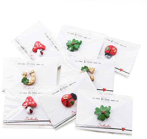 Logbuch-Verlag 10 Danke Geschenke Hufeisen Glückspilz Glücksbringer Symbol Glück klein mini Dankesgeschenk Abschied Fest