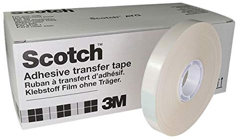 3M 904 Lot de 12 rouleaux de ruban adhésif de transfert double face 12 mm x 44 m | Pour ATG 700, sans support