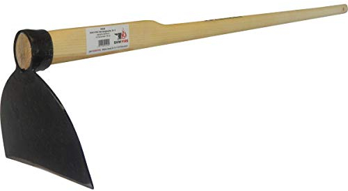 SHW-FIRE Weinberghacke - Breite Gartenhacke mit langem 135cm Eschenholzstiel - Erstklassig geschmiedet