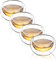 CNGLASS Double Wall Glass Tea Cup Set of 4,100ml Asian Insulated Clear Teacups,Small Espresso Cup for Coffee