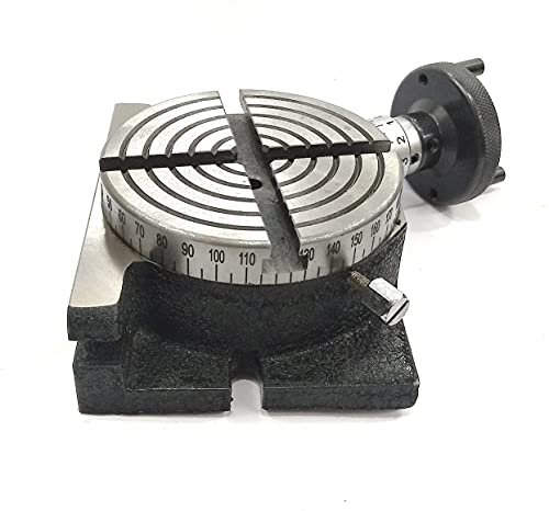 AnNafi 4 Inches (100 mm) 4 slots Regular Rotary Table for Milling Machines