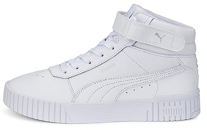 PUMA Damen Carina 2.0 Mid Turnschuhe, Puma White Puma White Puma Silver, 38 EU