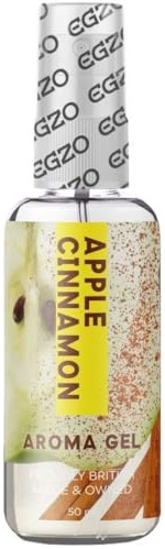 EGZO Aroma Gel Apple Cinamon, aromatisches Gleitgel auf Wasserbasis - mit Geschmack (Apfel Zimt) für köstlichen Oralsex, 1 x 50 ml