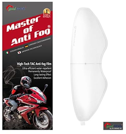 XII WANG YE Universal Motorcycle Full Face Helmet Shield Anti Fog Film,Clear Visor Lens Insert Fog Resistant Waterproof Sticker 33x11 cm