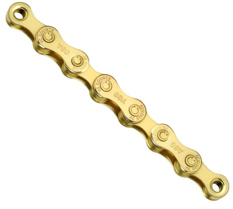 Fahrradketten Fahrradkette 9 Geschwindigkeit 116 Unisex Gold für MTB, Straße, Laufen