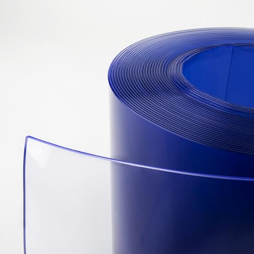 EraGreen PVC-Lamellen 30cm Breite x 3mm Stärke (Meterware) - Streifenvorhang transparent - Industrievorhang - Stallvorhang - PVC-Streifen