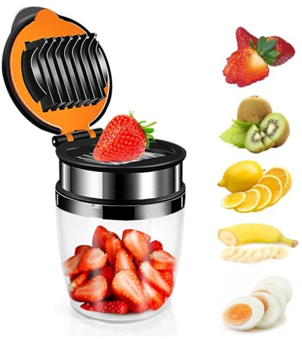 Affettatrice per frutta, uova/banana/uva/fungo/kiwi con base antiscivolo per frutta