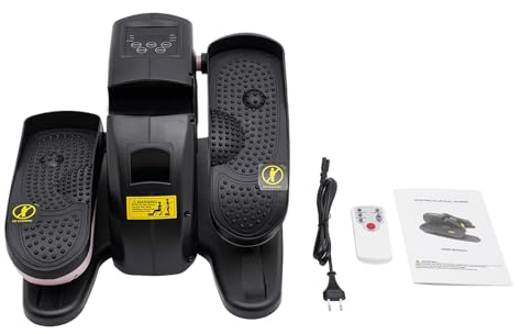 60 W Under Schreibtisch Ellipsentrainer, Mini Elektrischer Ellipsentrainer, Einstellbarer Geschwindigkeits, mit Fernbedienung und Display, Fördert die Blutzirkulation, Rosa