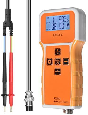 Resistance Tester Battery Tester,1uΩ~200Ω Insulation Car Battery Tester Measures Battery Resistance Voltage Ohm Tester, Suitable for Home and Industrial RC3563 1mV~±100VDC Multi Testers