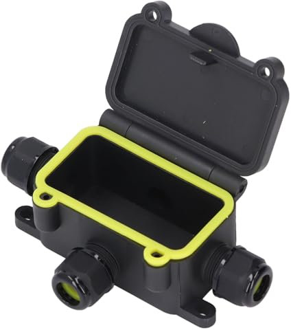 IP68 Electrical Junction Box 450V 4 Way Wiring Box with Terminal Block for LED Landscape Lighting Suitable for Outdoor and Indoor Lighting Electrical Junction Box
