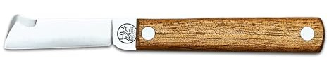 DUE BUOI Böhler K720 - Cuchillo de injerto 202L FX - Hoja fija de acero al carbono