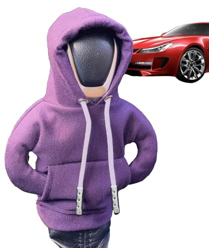 GTFYUDGH Auto Gear Shift Cover Hoodie, Lustiger Kapuzenpullover für Auto-Schalthebel und Schaltknauf, Weiche und verstellbare Schalthebelabdeckung und Schaltknaufabdeckung, niedliches Autozubehör für