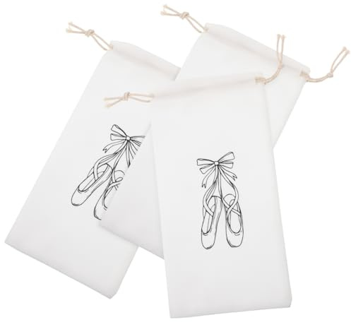 VANZACK 3stücke Ballettschuhtaschen Mit Kordelzug Leichtes Kratzfestes Schuhsäckchen Für Damen Und Mädchen Kompakte Tanzschuh-aufbewahrungstaschen Für Ballettschuhe Und Kleine Reiseaccesso