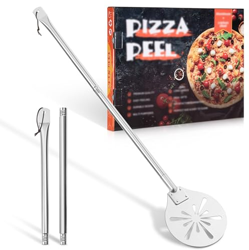 Homikit Pelle à pizza ronde en acier inoxydable (1,17,8 cm)