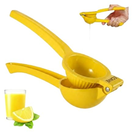 ECAVE Metal Lemon Squeezer Manual Hand Citrus Press Max Juice Extraction