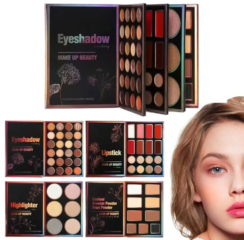 Paleta De Maquillaje 55 Colores Corrector Mate | Polvo Iluminador Mate Y Nacarado Para Maquillaje Para Mujeres Adolescentes Niñas Madres Festival de Belleza Citas Evento
