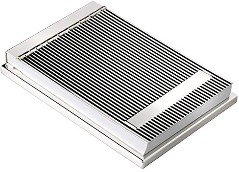 SILBERKANNE Notizblock mit Gravurfeld 14,5x10,5x3 cm Silber Plated versilbert. Schreibtischzubehör in Premium Verarbeitung. Fertig zum verschenken mit schicker Geschenkverpackung