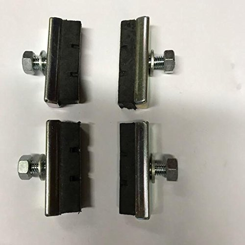 Bike-Parts CHOPPER ERA RIDERS GET BETTER WET WEATHER BRAKING ON STEEL RIMS 4x LEATHER BRAKE BLOCKS SHOES PADS