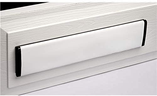 Yale YES-LP-WHBK Essentials 12 Letterplate - White/Black, White/Black