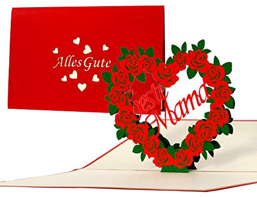 Diese-Klappkarten Geburtstagskarte für die Mama, Karte zum Muttertag, besonders, ausgefallen, Geschenkidee, Muttertagsgeschenk oder für Dankeschön, Geschenke, originelle Dankeskarte Mutter, G17