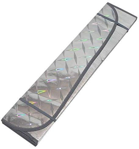 Riloer bil solskydd, universal bil framruta solskydd, blockerar UV solskydd skydd, passar 130 x 60 cm storlek vindruta