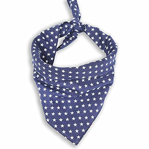 Hundehalstuch blau mit Sternen
